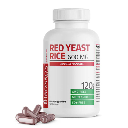 Bronson Vitamins Red Yeast Rice 600 Mg 120 Caps