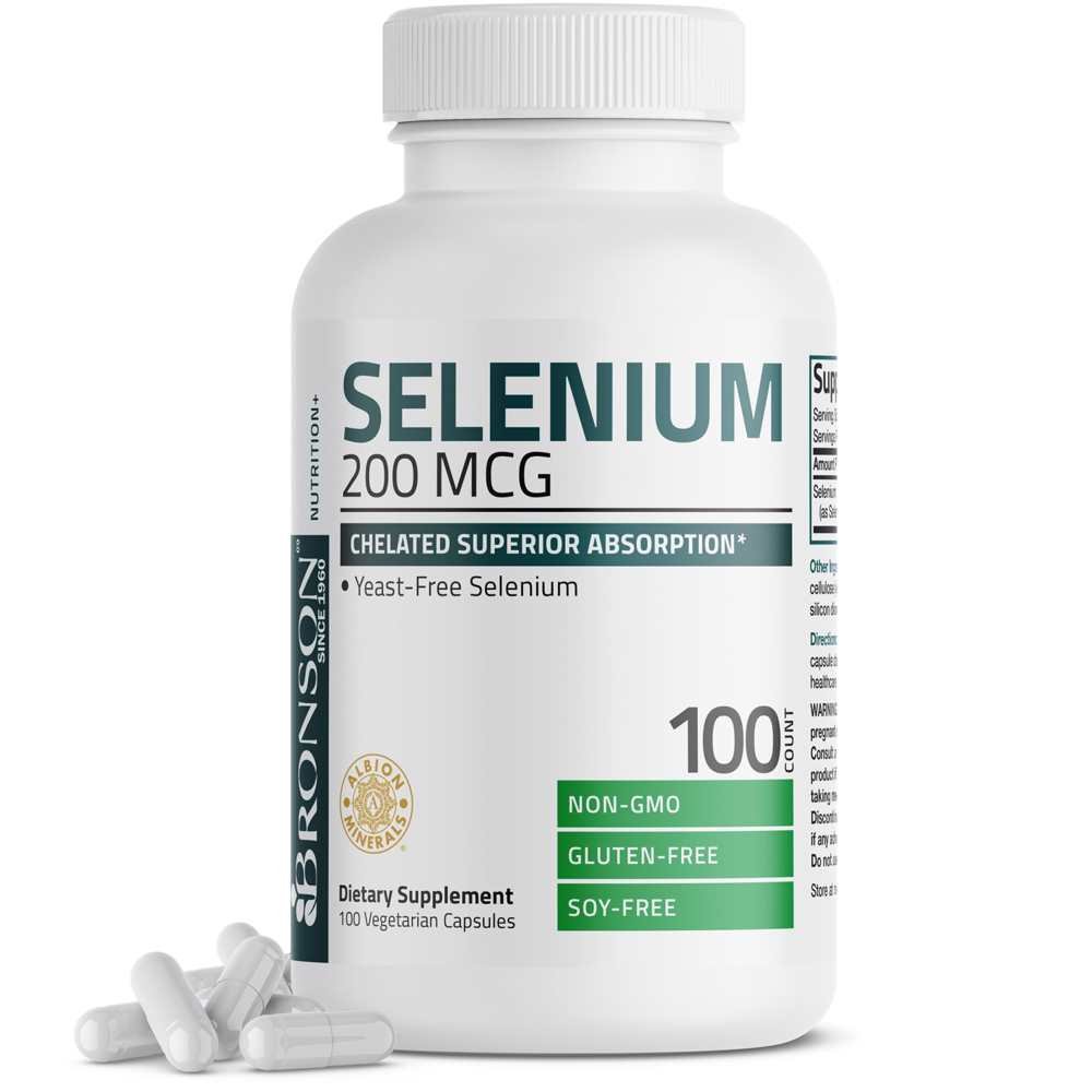 Bronson Vitamins Selenium - 200 Mcg 100 Caps