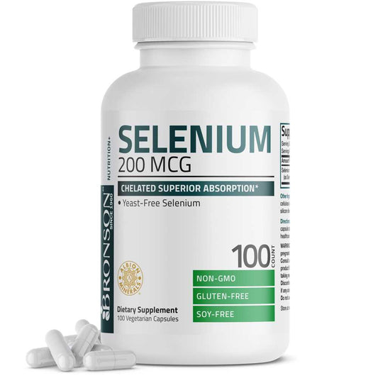 Bronson Vitamins Selenium - 200 Mcg 100 Caps
