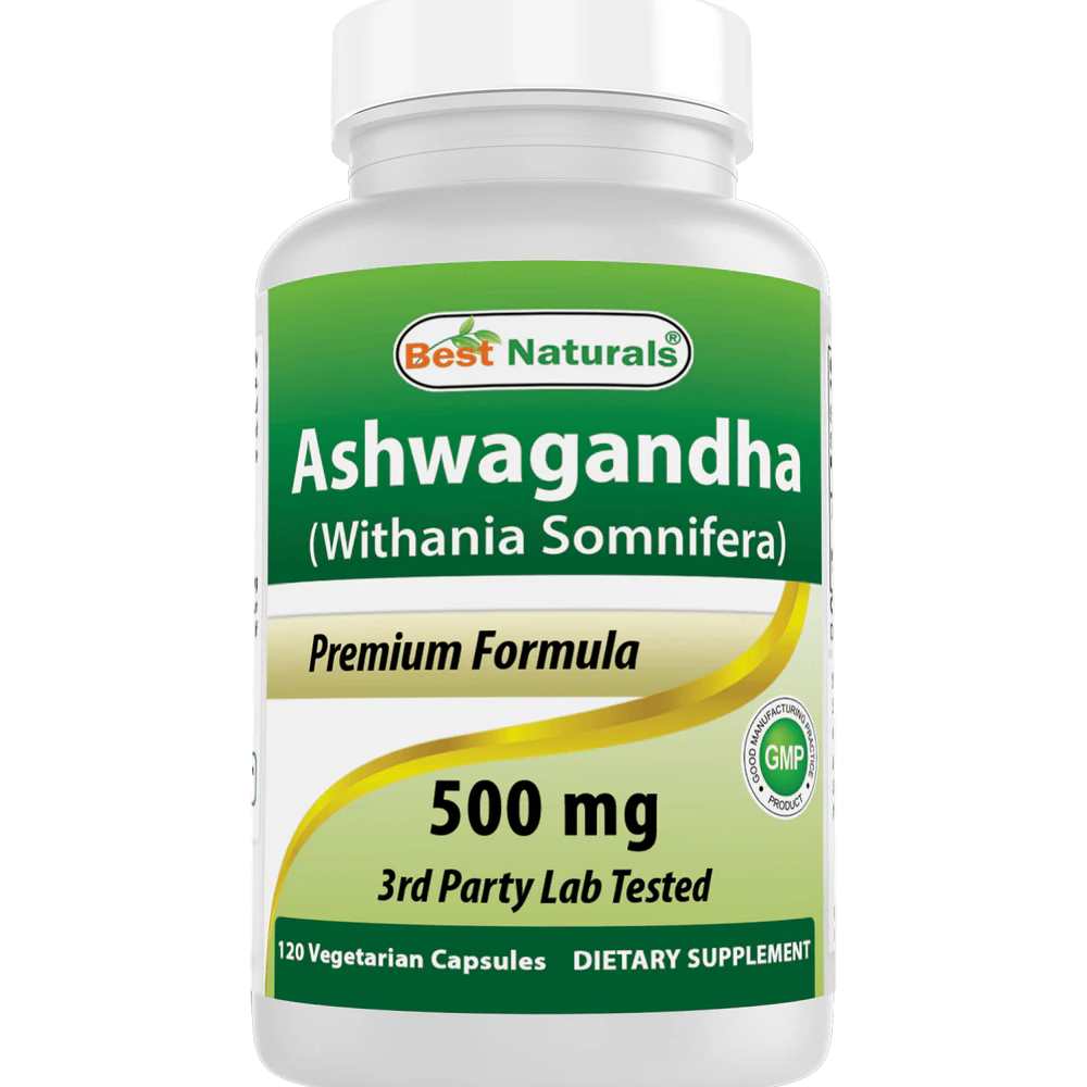 Best Naturals Ashwagandha 500mg 120 Capsules