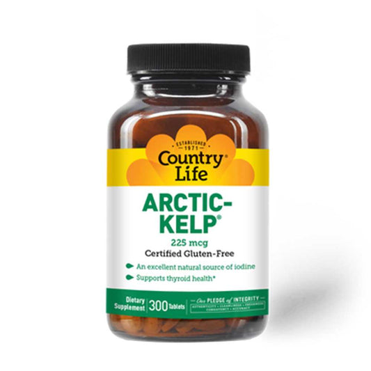 Country Life Kelp Iodine – 300 Tablets, Gluten-Free