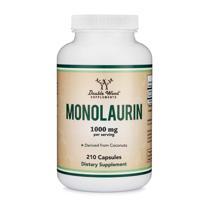 Double Wood Monolaurin – 1000 Mg per Serving – 210 Capsules