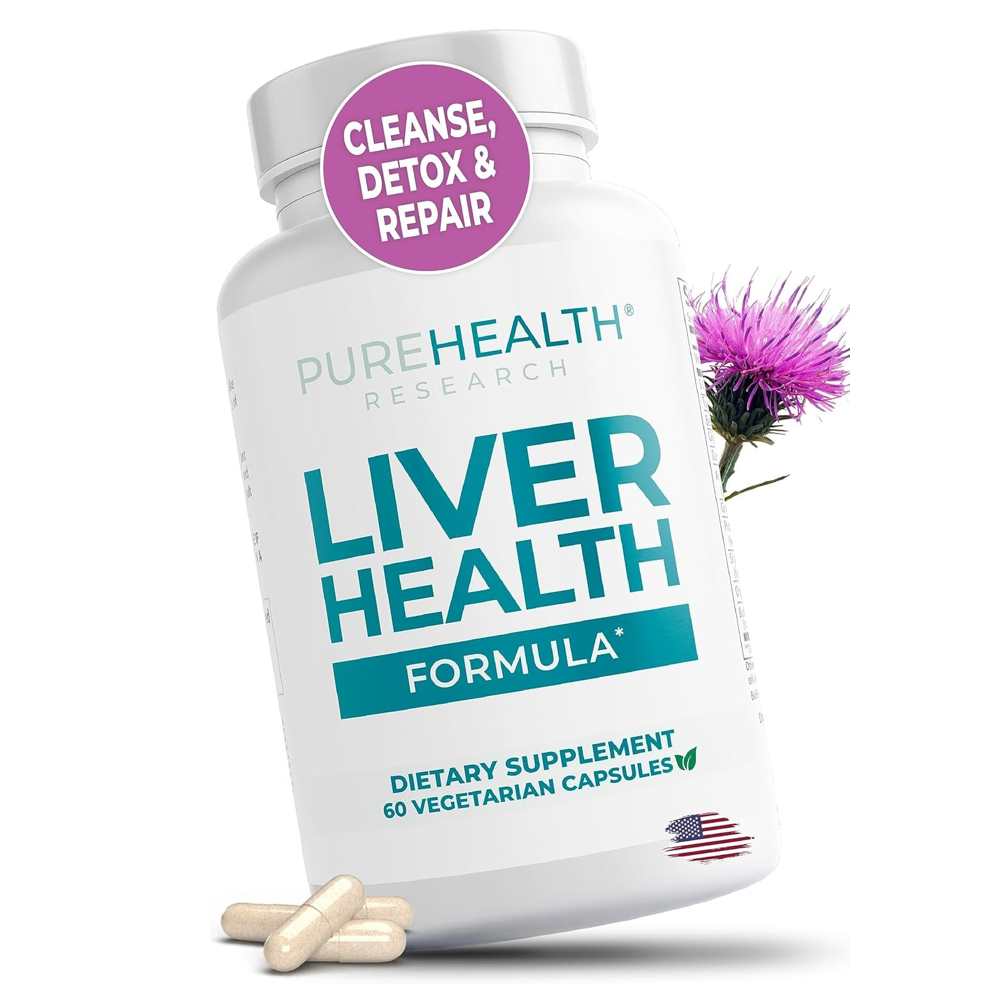 Pure Health Research Liver Health Formula – Advanced Liver Support, 60 Vegetarian Capsules