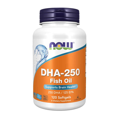 Now Foods Dha-250 Fish Oil – 250 Mg Dha & 125 Mg Epa – Brain Health Support – 120 Softgels