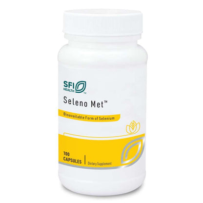 Klaire Labs Seleno Met – 100 Capsules | Bioavailable Selenium | SFI Health