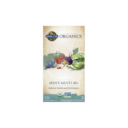 Garden of Life Organics Men's Multi 40+ 120 Tablets
