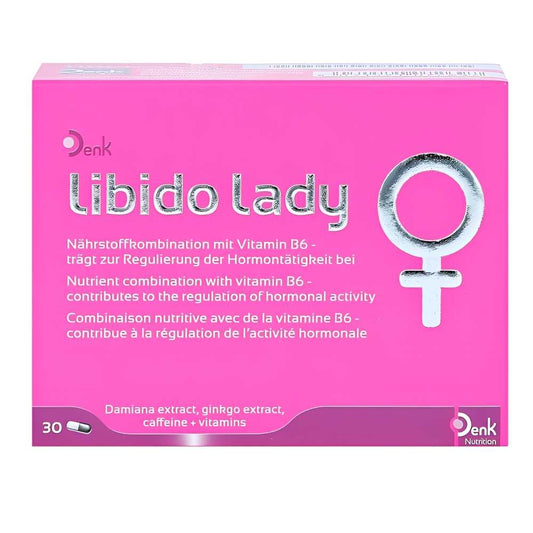 Denk Libido Lady Nutrient Combination with Vitamin B6 – Hormonal Activity Support, 30 Capsules