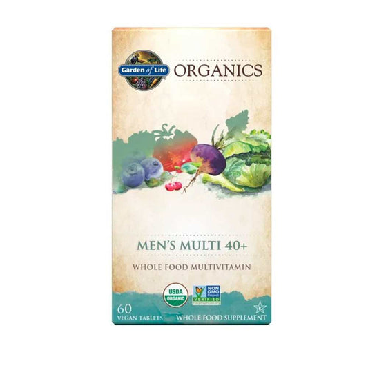 Garden of Life Organics Men's 40+ Multi 60 Tablets