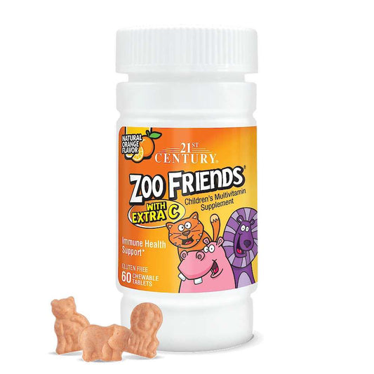 21st Century Zoo Friends® Multi Chewables with Extra C 60 Tabs