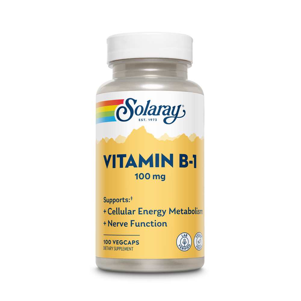 Solaray Vitamin B-1, 100mg 100 Caps