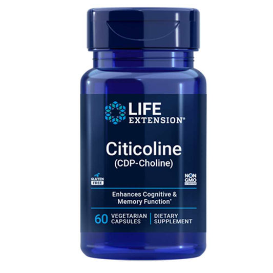 Life Extension Citicoline (cdp-Choline) – 60 Vegetarian Capsules