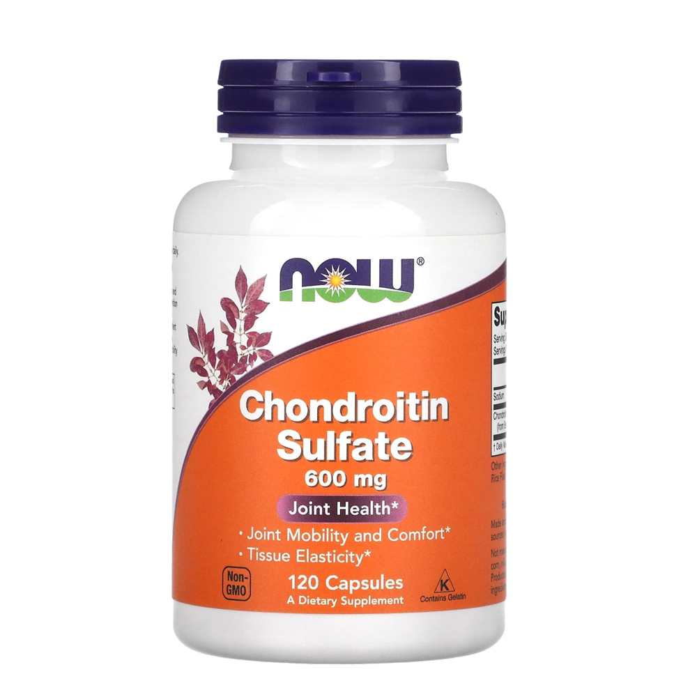 Now Foods Chondroitin Sulfate 600mg – Joint Health & Mobility Support, 120 Capsules (non-Gmo)