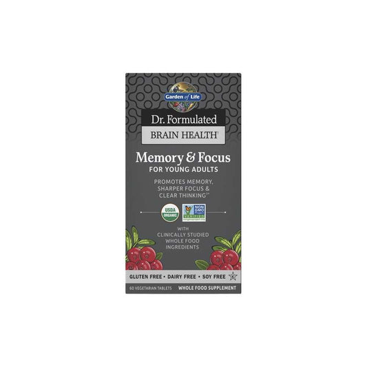 Garden of Life Dr. Formulated Memory & Focus for Young Adults 60 Tablets