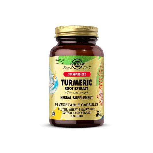 Solgar Standardized Turmeric Root Extract 60 Vegetable Capsules