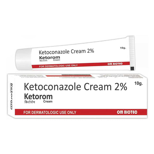 Ketorom Ketoconazole 2% Cream – Antifungal Treatment for Skin (10g) | Om Biotec