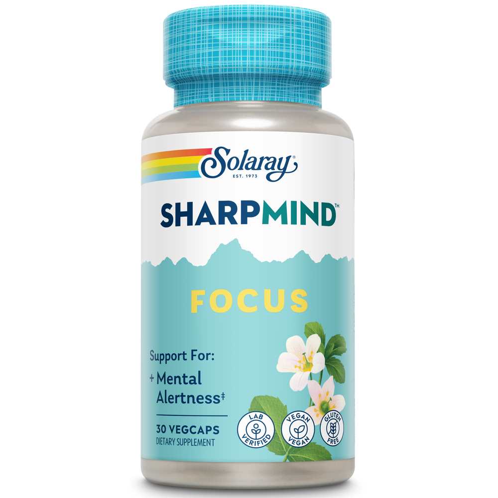 Solaray Sharp Mind Nootropics Focus 30 Caps
