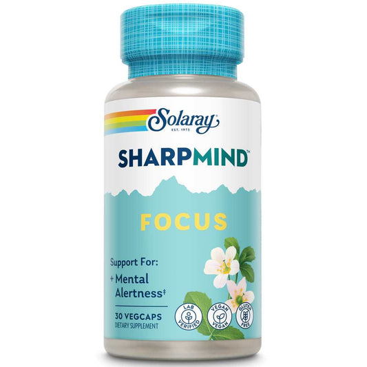 Solaray Sharp Mind Nootropics Focus 30 Caps