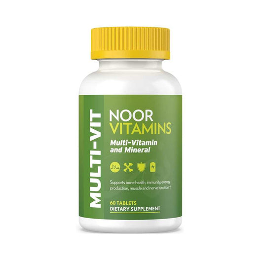 Noor Vitamins Halal Vitamins, Daily Multivitamin 60 Tabs