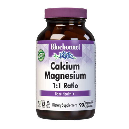 Bluebonnet Nutrition Calcium Magnesium 1:1 Ratio 90 Caps