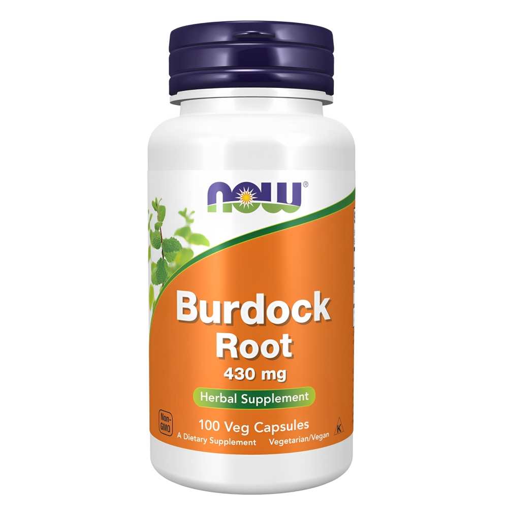 Now Foods Burdock Root – 430mg Herbal Supplement – 100 Veg Capsules