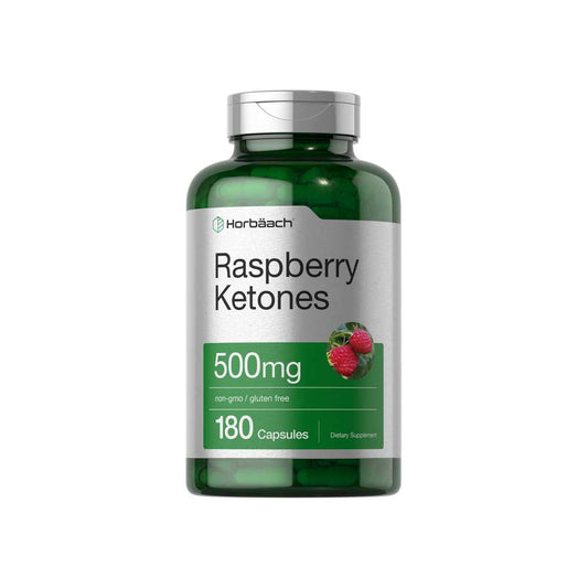 Horbäach Raspberry Ketones 500mg | 180 Capsules