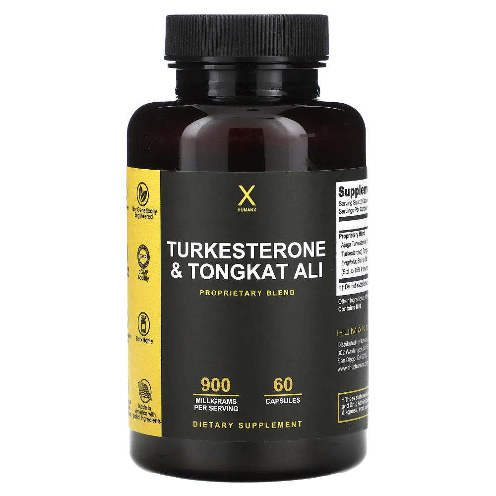 HUMANX TURKESTERONE And TONGKAT ALI - Natural Performance & Vitality Booster