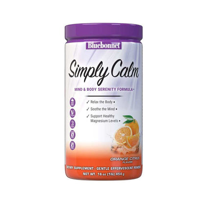 Bluebonnet Nutrition Simply Calm® Powder Orange Flavor 454g