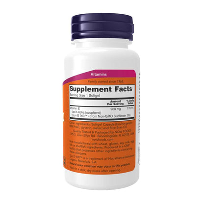 Now Foods Sun-E 400 – 400 Iu D-Alpha Tocopherol from Non-Gmo Sunflower Oil – Antioxidant Protection – 60 Softgels