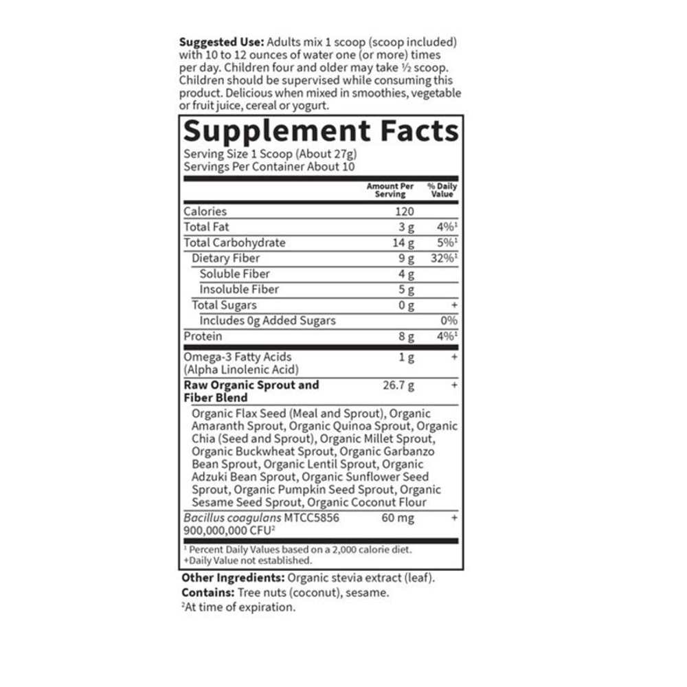 Garden of Life Organic Raw Fiber Powder 268g