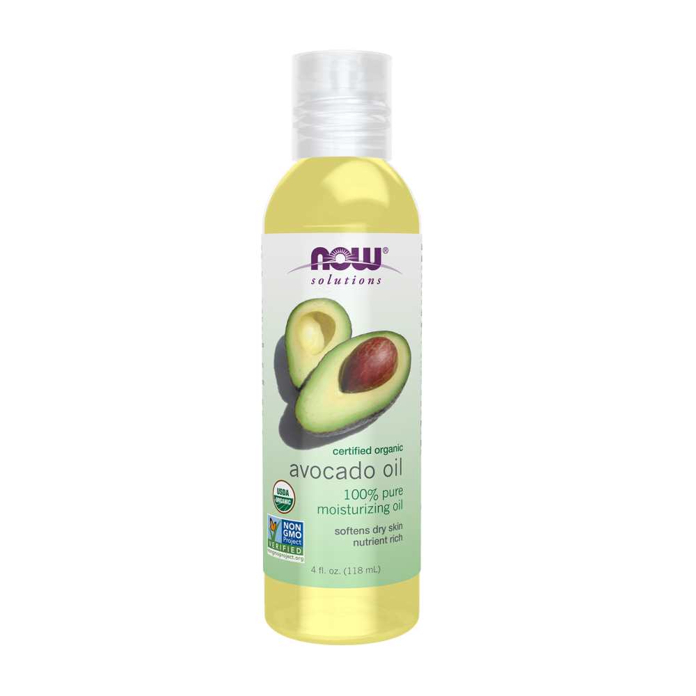 Now Foods Avocado Oil – 100% Pure & Certified Organic – Deep Moisturizing Skin & Hair Oil – 118 M L