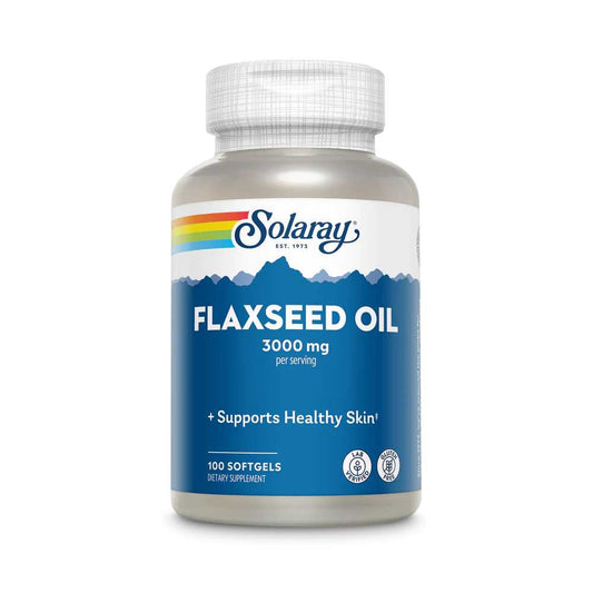 Solaray Flaxseed Oil 1000mg 100 Softgels