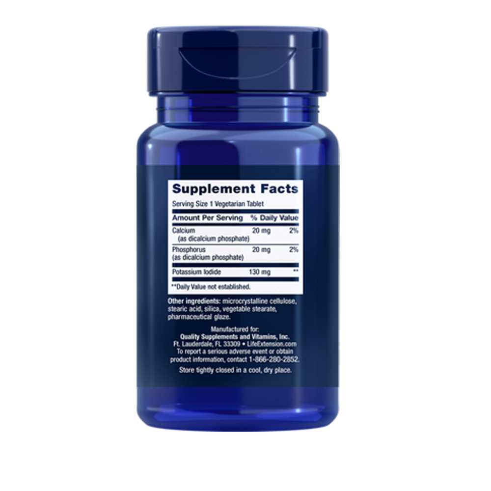 Life Extension Potassium Iodide 130 Mg, 14 Vegetarian Tablets