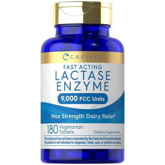 Carlyle Nutritionals Lactase Enzyme 9000 FCC | 180 Tablets