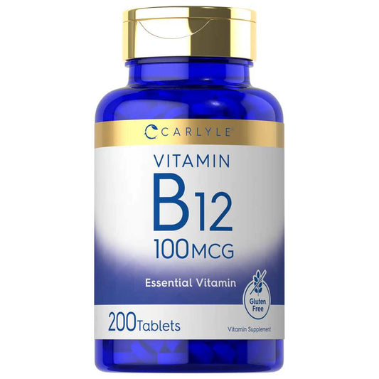 Carlyle Nutritionals Vitamin B-12 100mcg | 200 Tablets