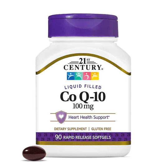 21st Century Co Q-10 100 Mg Liquid Filled 90 Rapid Release Softgels