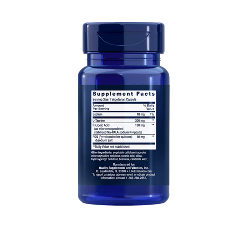 Life Extension Mitochondrial Basics with Pqq 30 Vegetarian Capsules