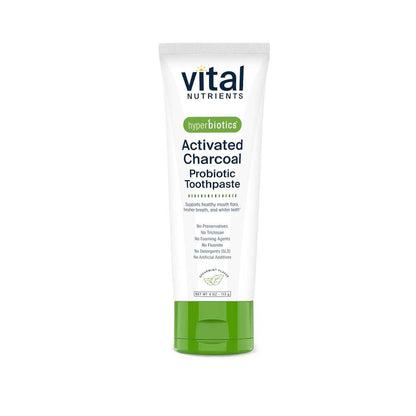 Vital Nutrients Hyperbiotics Activated Charcoal Probiotic Toothpaste 113g
