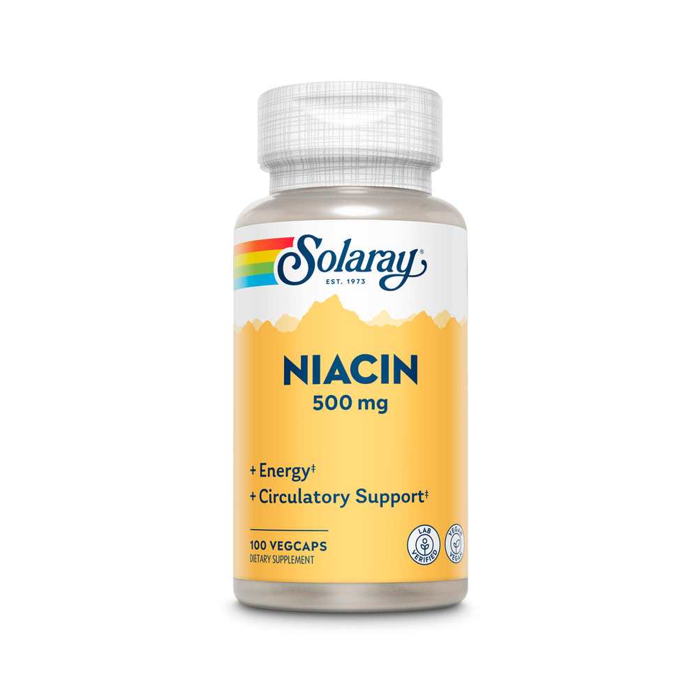 Solaray Niacin 500mg 100 Caps