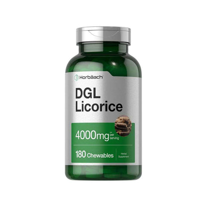 Horbäach Dgl Licorice 4000mg per Serving | 180 Chewable Tablets