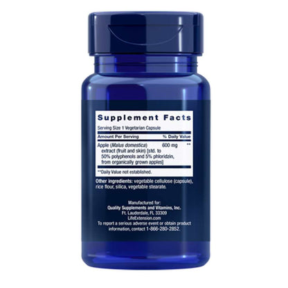 Life Extension AppleWise 600 mg – 30 Vegetarian Capsules