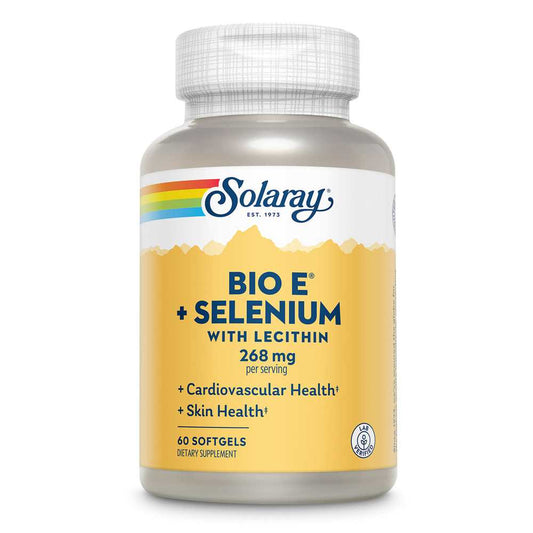 Solaray Bio Vitamin E + Selenium 268mg 60 Softgels