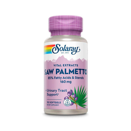 Solaray Saw Palmetto Berry Extract 160mg 30 Softgels