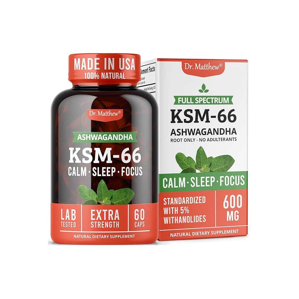 Dr. Matthew Ashwagandha KSM 66 Organic 60 caps