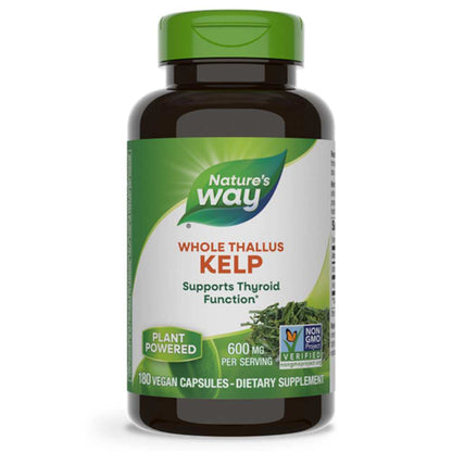 Whole Kelp Iodine Supplement | Nature’s Way | 100 Vegan Capsules