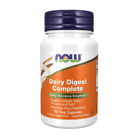 Now Foods Dairy Digest Complete – 90 Veg Capsules