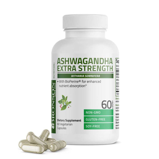 Bronson Vitamins Ashwagandha Extra Strength - 3,000 Mg 60 Caps