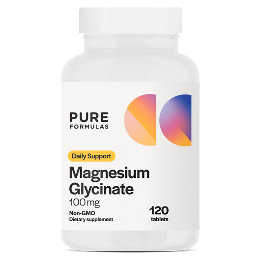 Pure Formulas Magnesium Glycinate 100MG Tablets