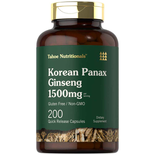 Tahoe Nutritionals Korean Panax Ginseng Extract | 200 Capsules