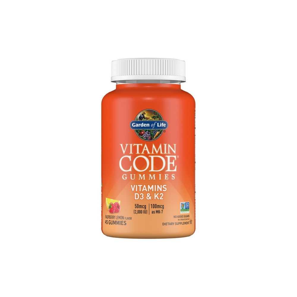 Garden of Life Vitamin Code D3 Plus K2 45 Gummies