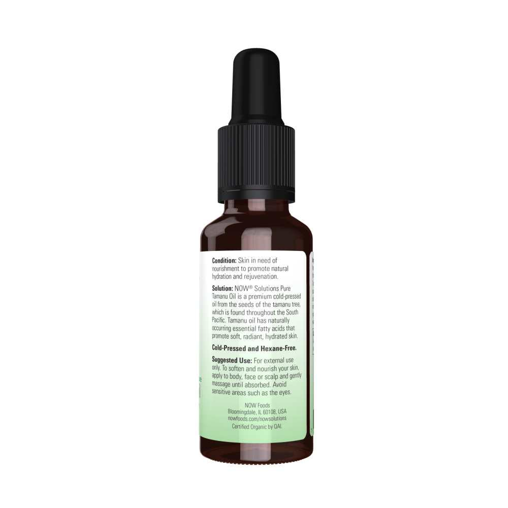 Now Foods Tamanu Oil – 100% Pure & Certified Organic – Skin Rejuvenating Oil – 30 M L